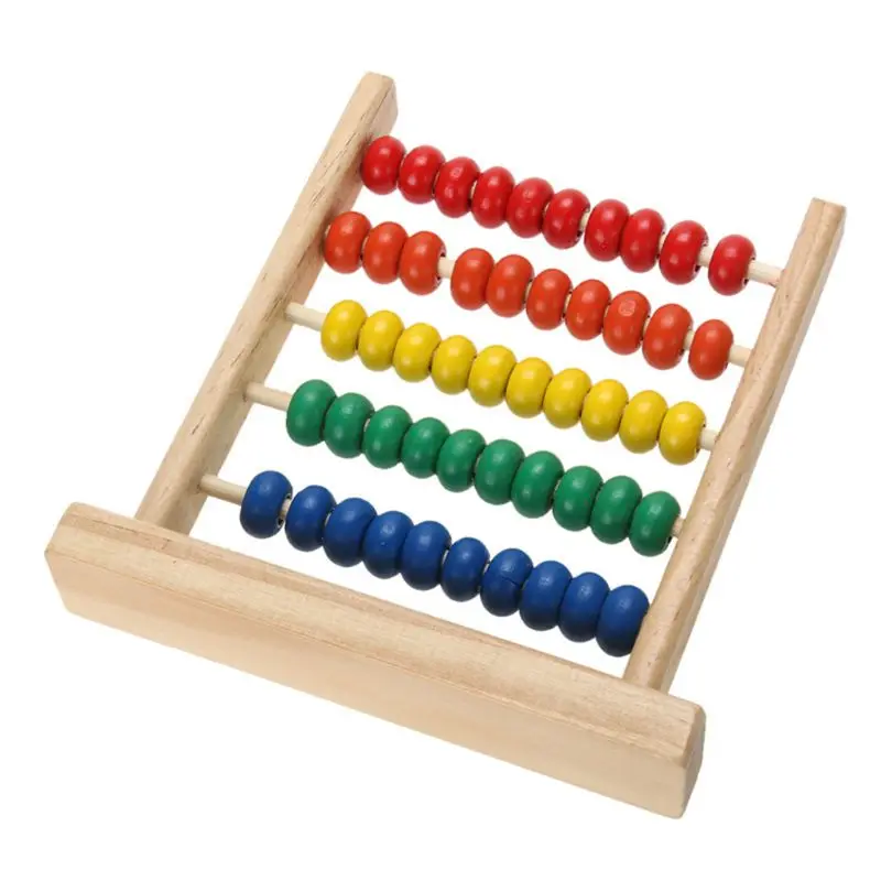 

Mini Wooden Abacus Math Learning Toy Numbers Counting Calculating Beads Montessori Educational Toy