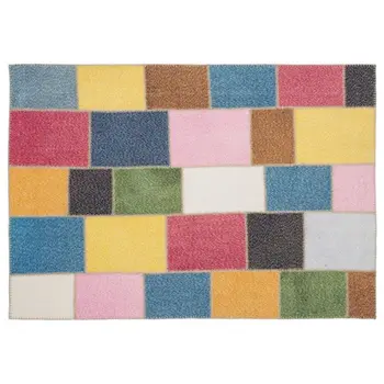 

Handmade Multicolor Vintage Overdyed Patchwork Area Rug 160x230 Cm-5'3''X7'7''