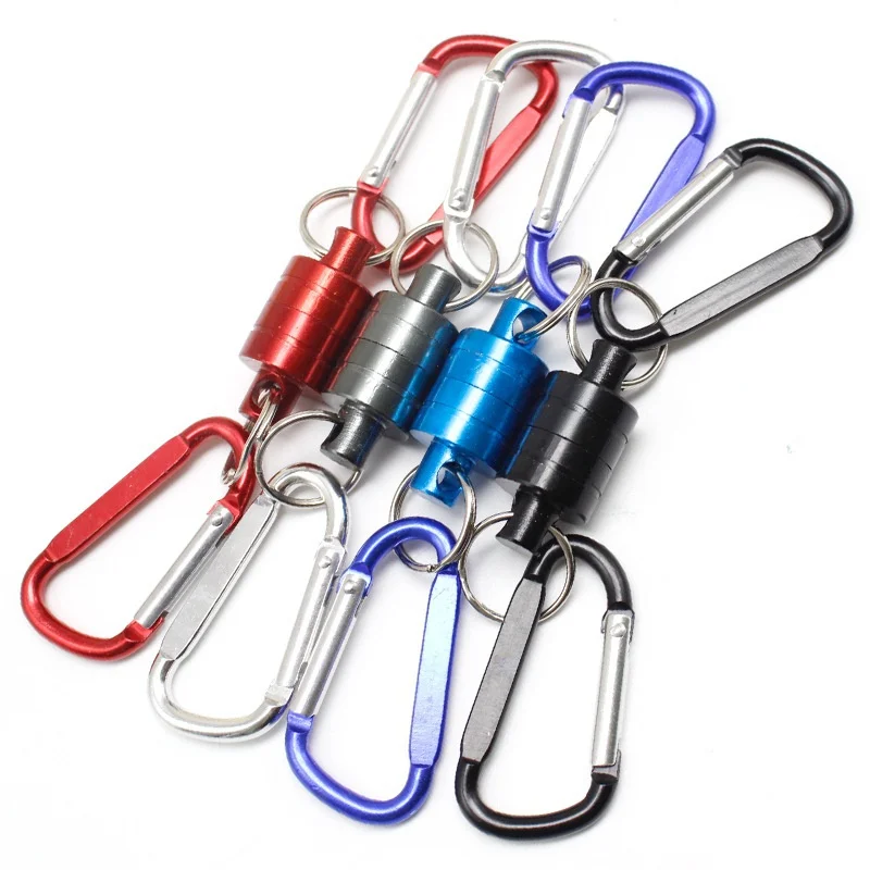 Fly Fishing Landing Net Magnetic Net Release Holder /& Clip Carabiner Blue