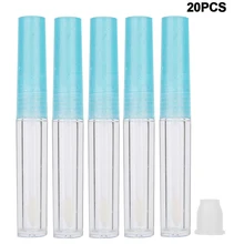 20 шт./компл. 1,3 мл/уп. бальзам для губ трубки пустые перезаправляемые бутылка для блеска для губ помада «сделай сам» для макияжа губ масло пробирка путешествия бутылки вина комплект