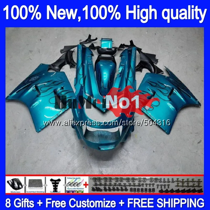 ZX-11R для KAWASAKI ZZR 1100 ZZR-1100 ZX11R 90 91 92 93 54MC. 57 ZX-11 ZZR1100 ZX11 R ZX 11R 1990 1991 1992 обтекатель голубой