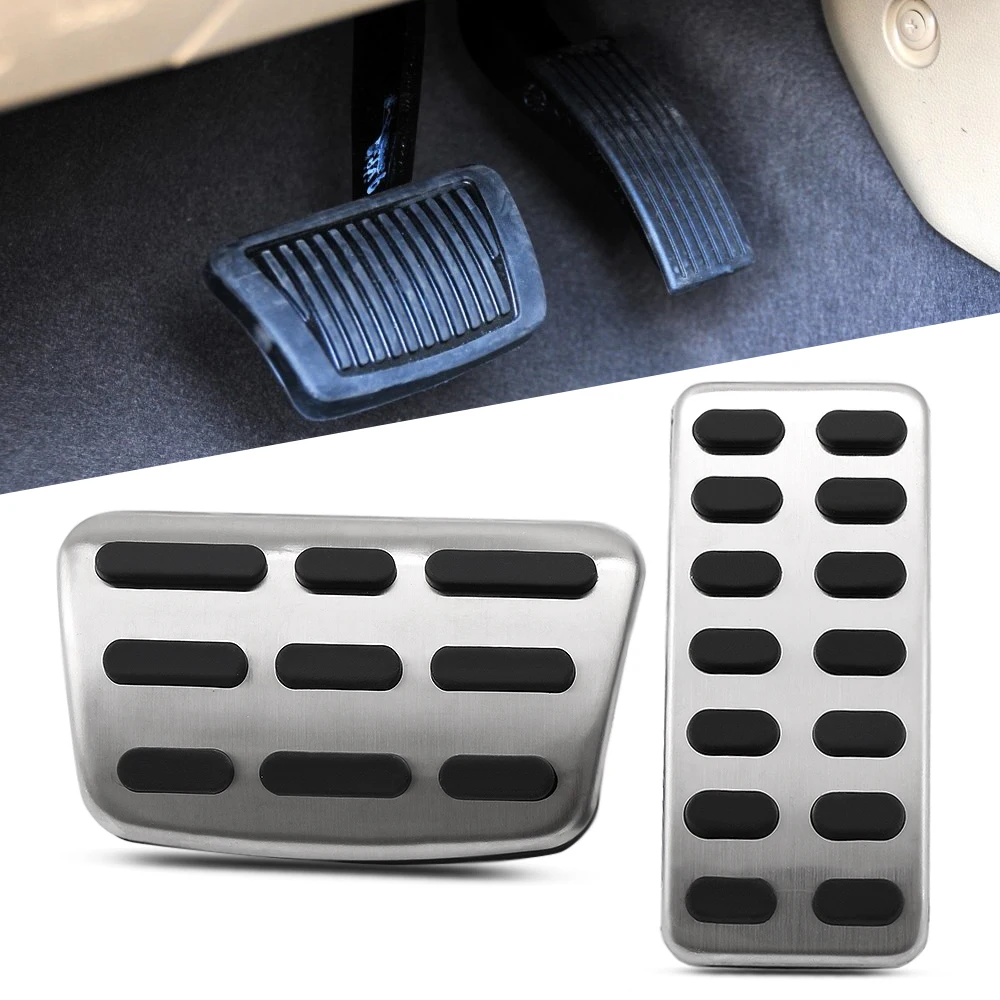 Car Styling Stainless Steel Car MT AT Pedal Cover Pad for Kia K2 Rio Soul for Hyundai Creta ix25 Accent auto accessories car accessories car pedals pedal cover stainless steel pedal cover