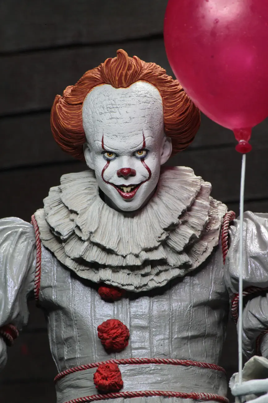 18 см NECA Стивен Кинг это Pennywise Джокер ужас ПВХ фигурка игрушка кукла подарок на Рождество, Хэллоуин Коллекционная модель игрушки