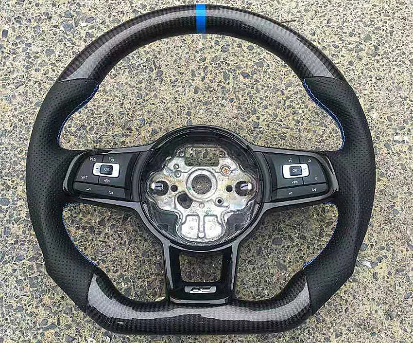Руль из углеродного волокна для VW Golf 7/GTI гольф R MK7 Passat Polo GTI Scirocco- Замена