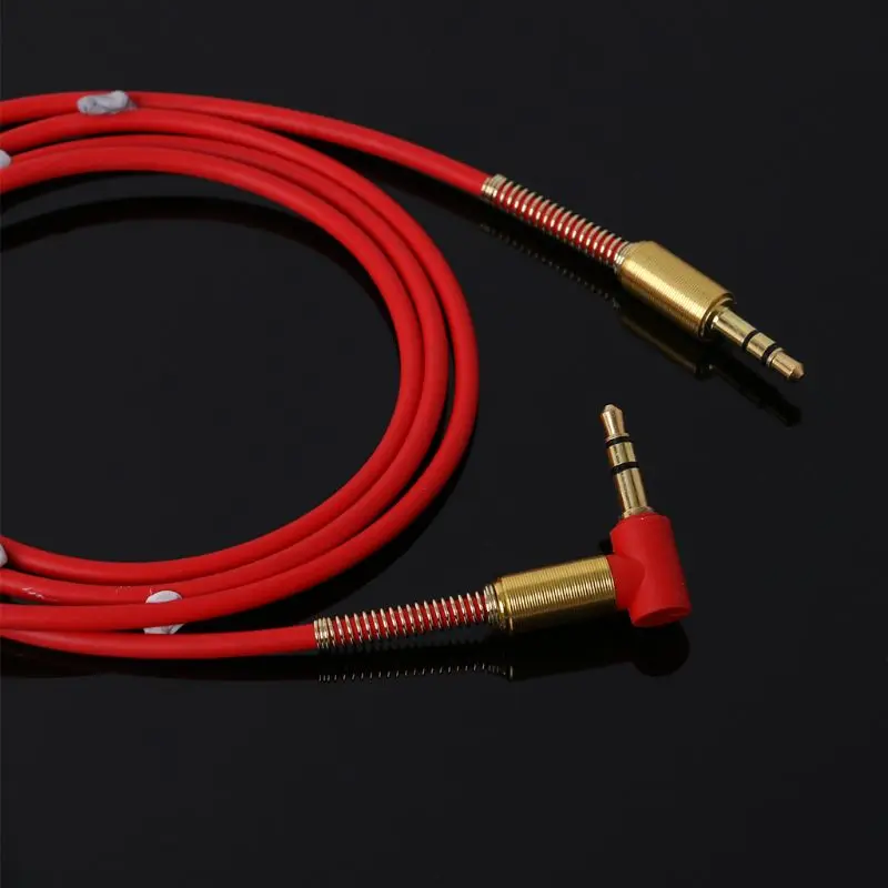 Автомобильный Aux аудио кабель 3,5 мм штекер-штекер HIFI Универсальный стерео аудио кабель с углом 90 градусов W91F