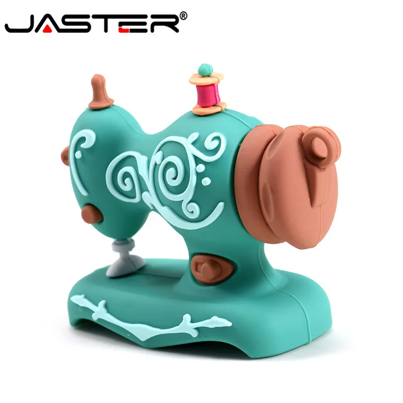 

JASTER 2019 new USB 2.0 cartoon sewing machine model usb flash drive 4GB 8GB 16GB 32GB 64GB 128GB pendrive U disk Christmas gift
