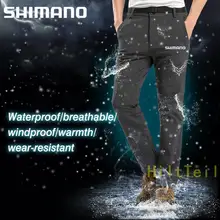 Pantalon de pêche Shimano pour hommes, vêtements chauds d'extérieur, à coque souple, épais, d'alpinisme, printemps, automne et hiver