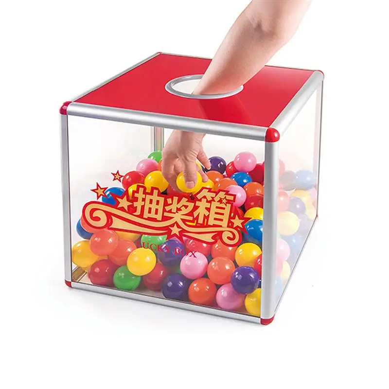 Прозрачная коробка Lucky Box съемная рекламная лотерейная из алюминиевого сплава и