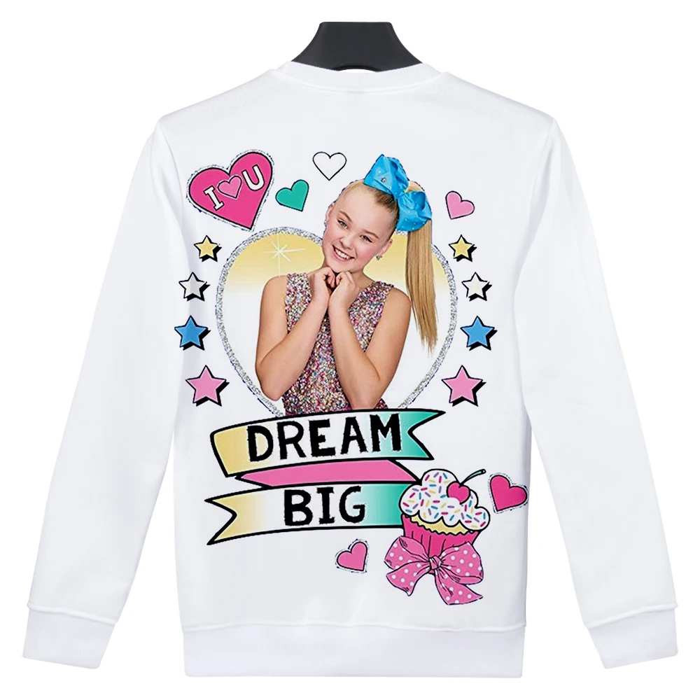 Новинка, JOJO SIWA, с 3D принтом, для женщин/мужчин, с круглым вырезом, толстовки, модные, с длинным рукавом, толстовка,, модная уличная одежда