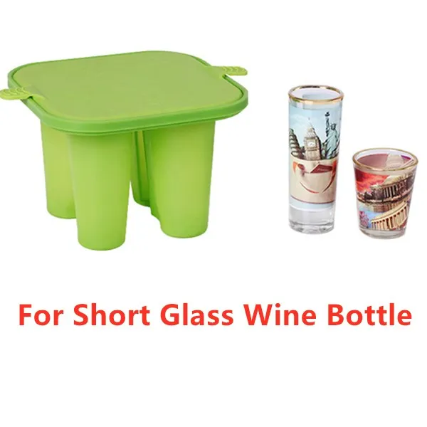 Heat Press 3D Sublimation Silicone Mug Mold Clamps for Short Glass Wine Bottle 