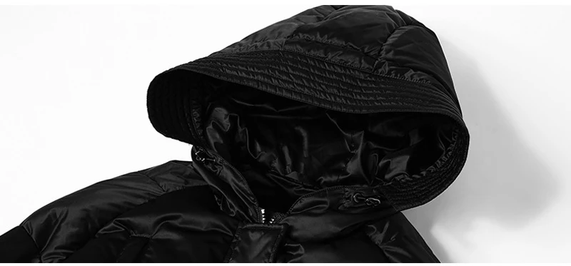 YNZZU высокое качество глубокий зимний-30 теплый длинный женский пуховик утолщенный с капюшоном ветрозащитный зимний пальто женская верхняя одежда A1255