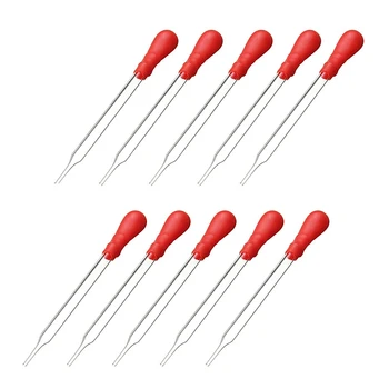 

10pcs 10ml Durable Long Glass Dropper Transfer Pipette Experiment Medical Pipette With Red Rub Lab Supplies