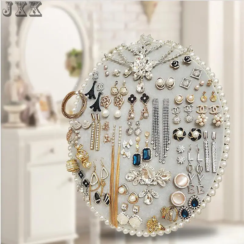 

Earring storage display rack earring rack display board can be inserted accessories display props flannelette earring shelf