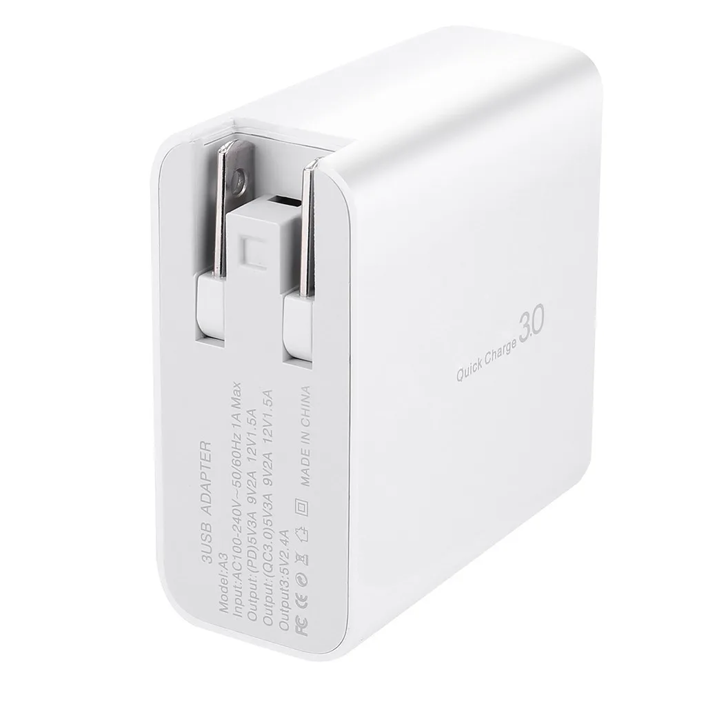 Ouhaobin 3 порта USB QC 3,0 18 Вт Быстрая зарядка usb-хаб настенное зарядное устройство адаптер питания США Разъем для iPhone 11/11 Pro