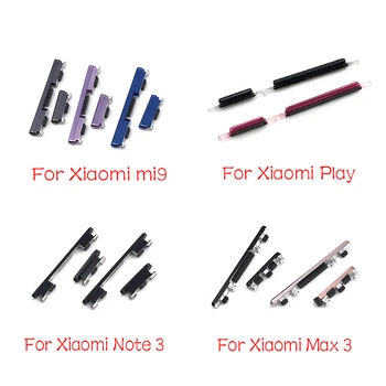 

10pcs/lot Volume Button + Power ON / OFF Buttton Key Set Replacement Part For Xiaomi Mi A2 6 6X 9 8 Lite Max Note 3 Play