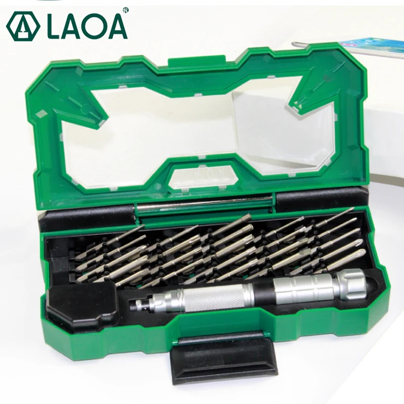 LAOA Precision screwdriver Set  S2 Alloy Steel Bits Mobile Phone Repair Tool Camera repaired