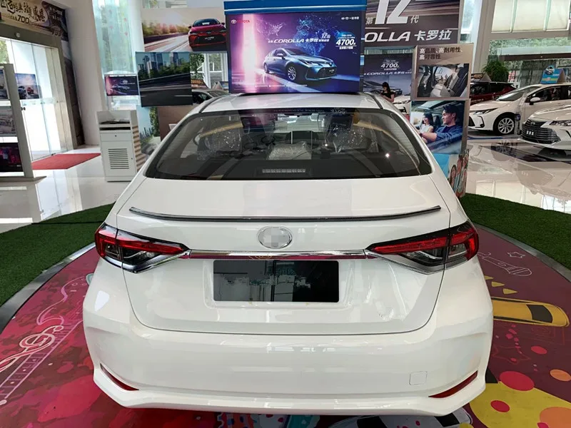 Подходит для Защитные чехлы для сидений, сшитые специально для Toyota Corolla E210 седан стайлинга автомобилей Карбон спойлер заднего багажника, крыла полоса крышка Накладка 1 шт. авто аксессуары