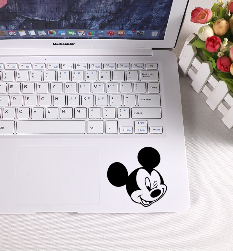 Наклейка для ноутбука с милым Микки Маусом для ноутбука 11, 12, 15 дюймов, украшение для кожи ноутбука