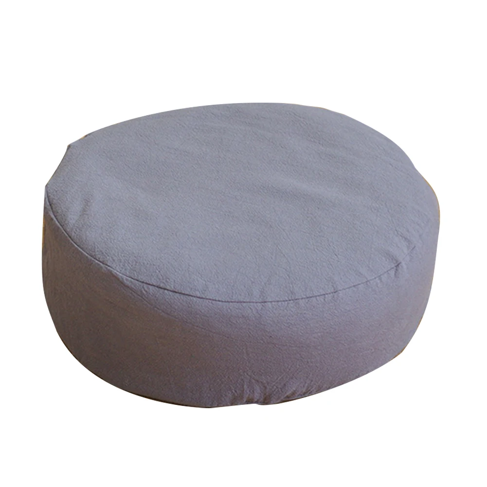 Подушка для стула офисная Съемная мягкая с гречиной на молнии Подушка для йоги для медитация удобная домашняя круглая подушка однотонная Моющаяся