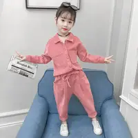 Girl's Clothing Set Fall Clothes Children Kids Polerones Girl Solid Casual Teens Tracksuit for 2 4 6 8 10 Years Old Girl Outfits 4 Girl's Clothing Set Fall Clothes Children Kids Polerones Girl Solid Casual Teens Tracksuit for 2 4 6 8 10 Years Old Girl Outfits 4