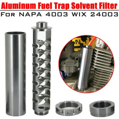 

1/2-28 Aluminum Single Core Fuel Filter For NaPa 4003 WIX24003 OD 1.365" L 6.0