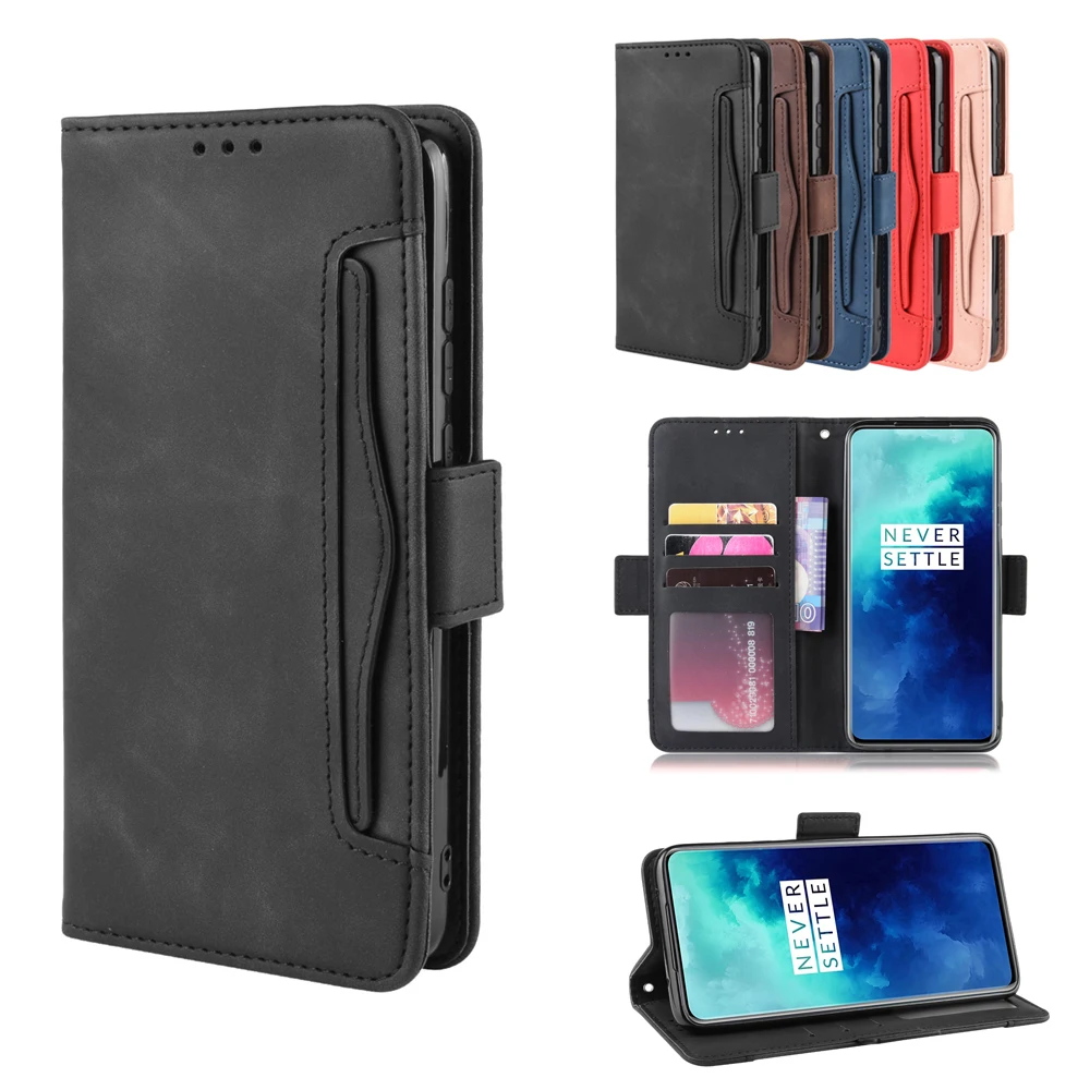 Для OnePlus 7T 7T Pro 7 Pro 7 Чехол из искусственной кожи чехол-кошелек с отделением для карт чехол для телефона Магнитный Флип-Стенд защитный чехол 1+ 7T
