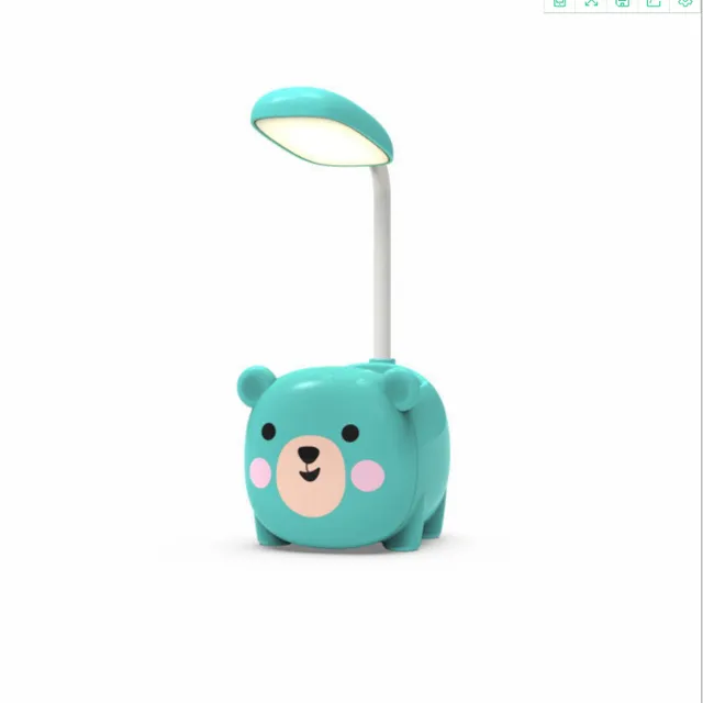 Dinosaur LED Night Light Bedroom Bedside Sleep Lights Student Desk Table Lamp Usb Charging Dormitory Kindergarten Children Gift Pen holder