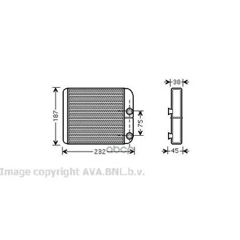 

Radiator heater Mitsubishi Carisma space Star Volvo S40 V40 Ava art. vo6129
