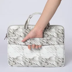 À prova dwaterproof água saco do computador de couro do plutônio 11 12 13 14 15 15.6 polegada notebook portátil bolsa para macbook ar pro caso das mulheres dos homens