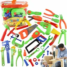 Детский ролевой Игровой инструмент для ремонта игрушек набор с сумкой для инструментов аксессуары для мастерских набор инструментов бензопила классические Обучающие игрушки DIY Boy