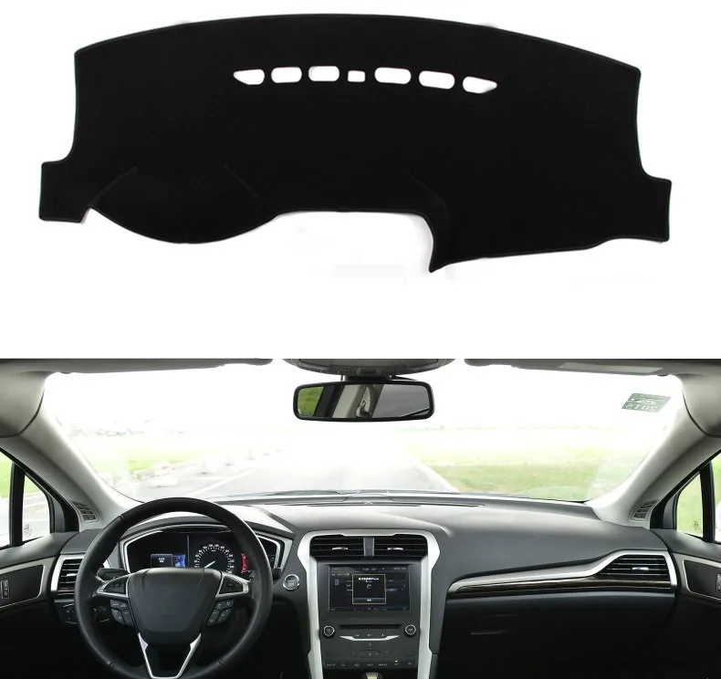 

Anti-UV Dashboard Cover Mat Pad Dash Sun Shade Car Styling Instrument Carpet For Ford Mondeo Fusion 2013-2018 2019 Accessories