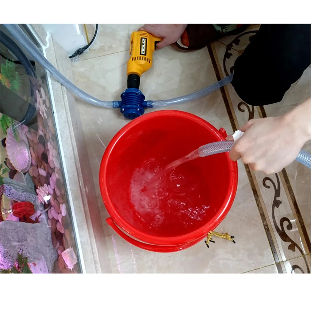 Heavy Duty Self-Priming Hand Electric Drill Water Pump Micro Submersibles Motor Ultra Home Garden Centrifugal Pump