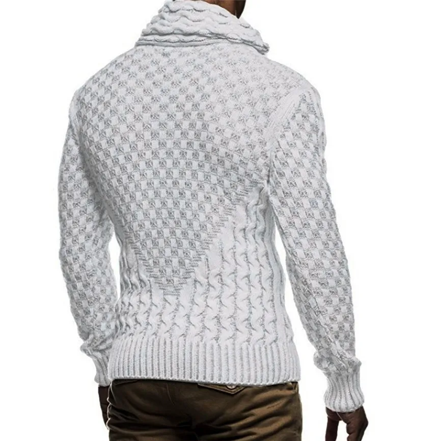 Винтажный свитер, пальто для мужчин, осень, Pull Homme, одноцветные свитера, повседневный теплый вязаный джемпер, свитер, мужские пуловеры