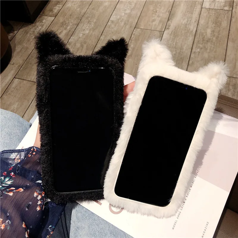 Роскошный модный белый чехол для телефона с котом для IPhone 11 Pro XS Max XR 7 8 6 6S Plus милый силиконовый чехол-накладка