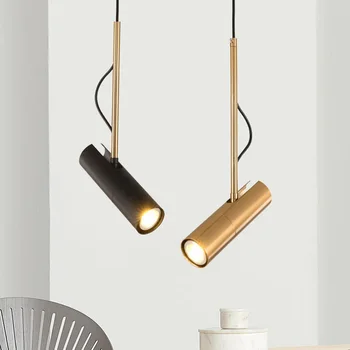 

Modern Design Pendant Light LED Spot Light Fixture Nordic Luminaire White/black Bedside Lamp Hanging Spotlight Designer Lighting