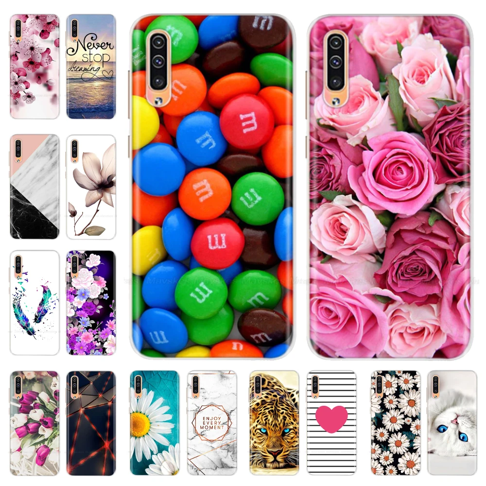 Cover For Samsung Galaxy A50 Case Cute Cartoon Soft Silicone A505 SM-A505F/DS for | Мобильные телефоны и аксессуары
