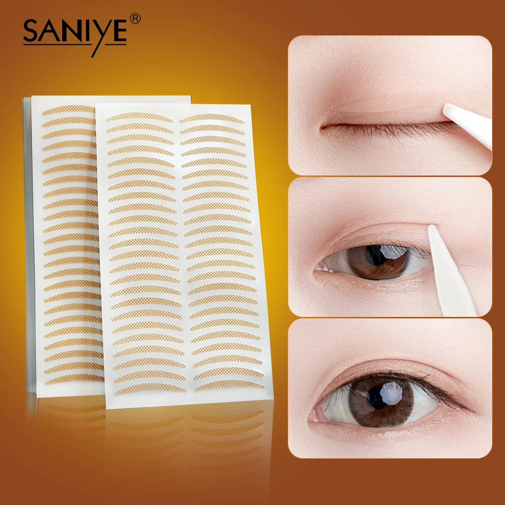240PCS Invisible Eyelid Sticker Double Eyelid Stickers Transparent Self Adhesive Double Eye Tape Ladies Eye Makeup Tools double fold eyelid tape