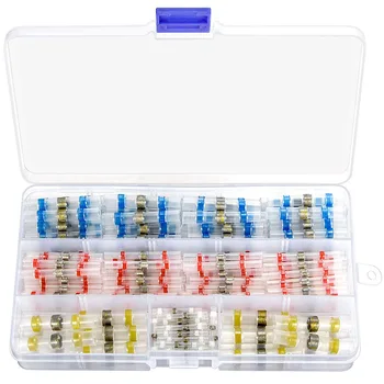 

120/140 PCS Solder Seal Wire Connectors - Sopoby Heat Shrink Solder Connectors - Electrical Solder Butt Connectors