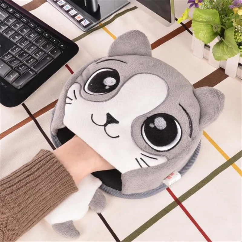 Коврик для мыши с подогревом Usb 5 В Мультяшные USB подарки милые леди теплые руки