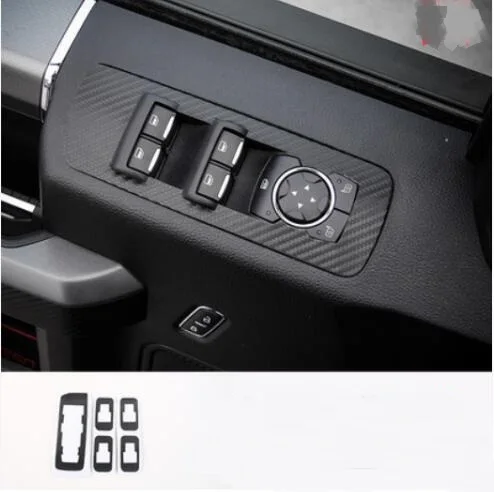 УГЛЕРОДНЫЙ эффект окна Swith Framel крышка Рамка для- Ford F150