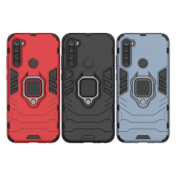 

100pcs/lot 2 in 1 Hybrid Armor Cover Stand Case with Ring for Xiaomi CC9 Pro Note 10 Redmi Note 8T K30 CC9E