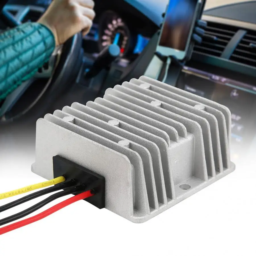 Мощность конвертер IP67 DC-DC 24V 15V для промышленной электрической Установка 10A 150 Вт конвертер