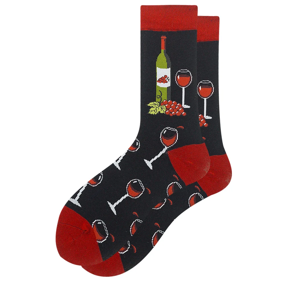 Vibrant Geometric Chess Pattern Cotton Socks - Colorful & Fun Gift