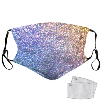 

In Stock Reusable Double Layer Black Festival Party Luminous Ghost Skull Half Face Scary mascarillas 2020 New Health Care