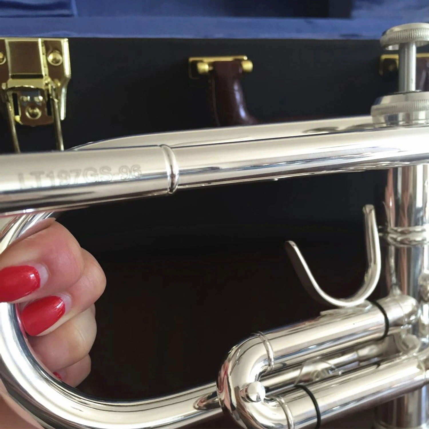 New Music Fancier Club Bb Trumpet LT197GS-96 Silver Plated Music Instruments Profesional Trumpets 197GS96 With Case Mouthpiece
