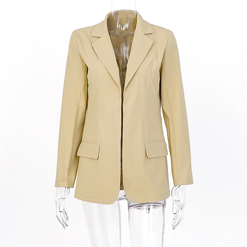 Женский костюм с юбкой, элегантный офисный Блейзер и юбка, комплект, деловая плиссированная юбка, жакет, однотонный комплект из двух частей, юбка - Цвет: Suit