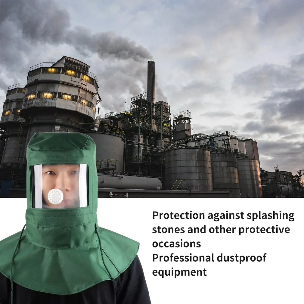 New Labor Face Mask Industrial Work Protection Mask Blasting Hood Sand Abrasive Grit Shot sand Blaster Mask Anti Dust Equipment