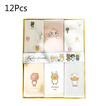

New 12 Packs Cartoon Napkin Paper Pattern 3-Ply Wood Pulp Facial Tissue Handkerchief