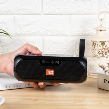 

Bluetooth Speakers Portable Column Wireless Stereo Music Box Solar Power Bank Boombox MP3 Loudspeaker Outdoor Waterproof Speaker