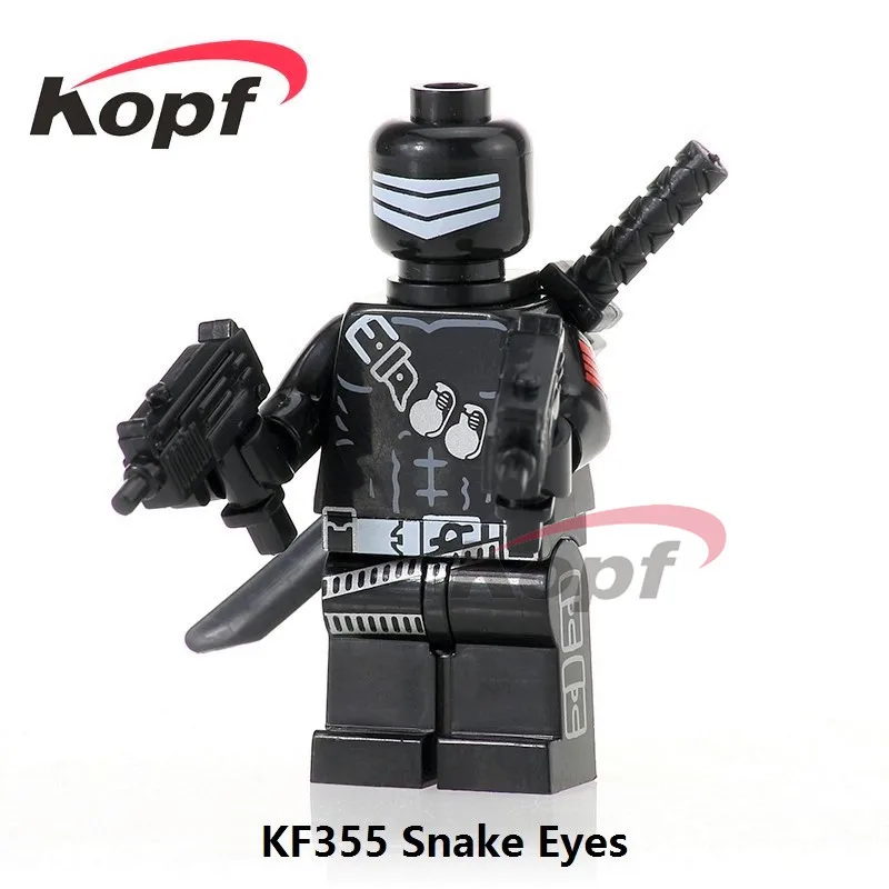Одна строительных блоков Супер Герои Gi Joe серии Matt с свалкой собаки Sgt. Slaughter Storm Shadow детские игрушки KF6028 - Цвет: KF355 Without Box